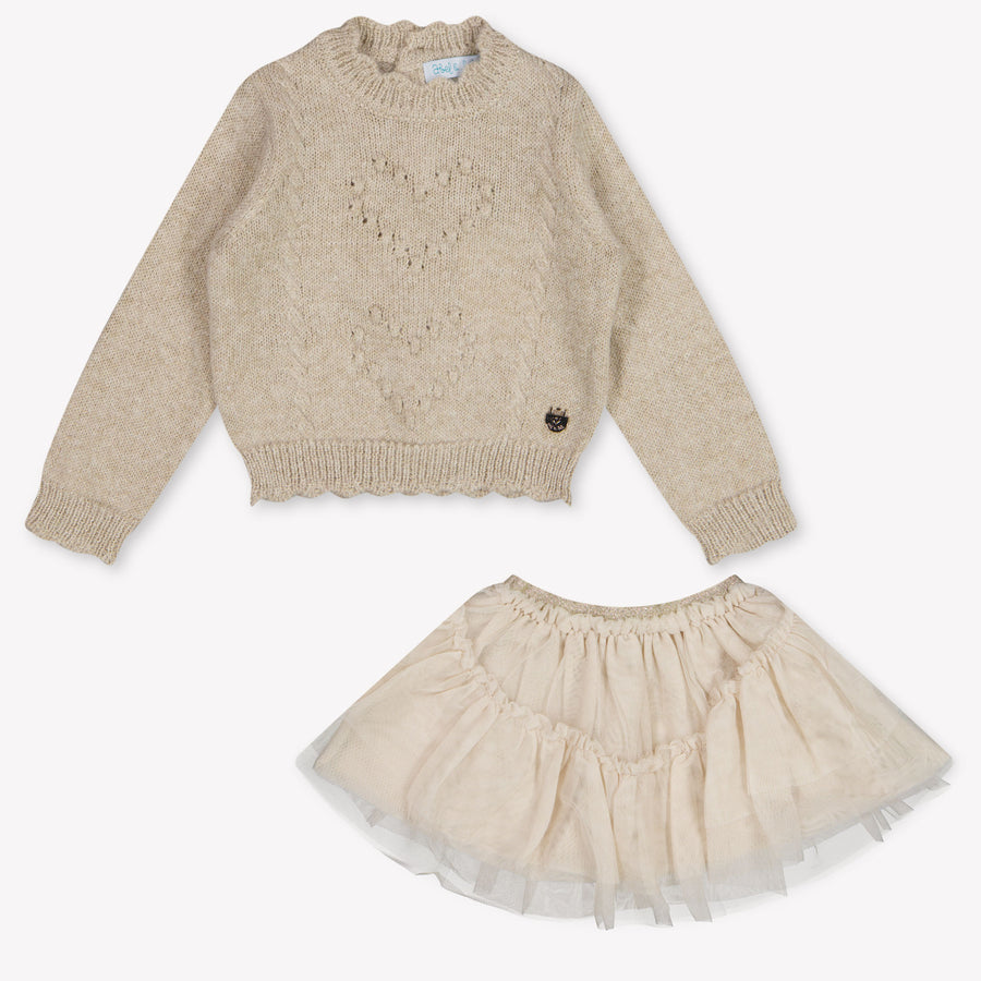 Abel & Lula Baby Mädchen Set in Beige
