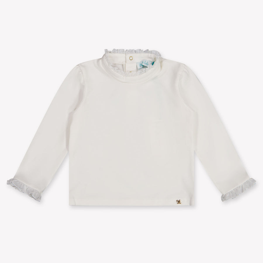 Abel & Lula Baby Mädchen T-Shirt In Grauweiß