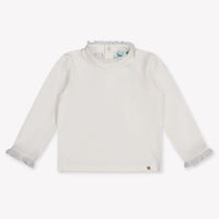 Abel & Lula Baby Mädchen T-Shirt In Grauweiß