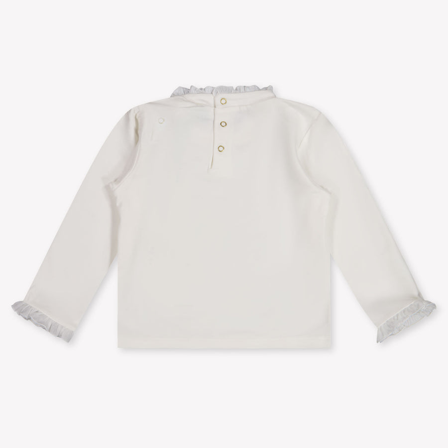 Abel & Lula Baby Mädchen T-Shirt In Grauweiß