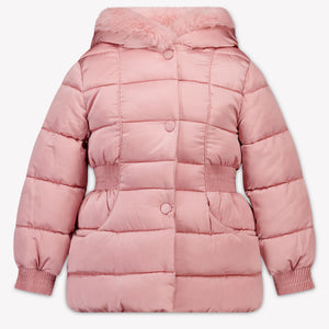 Abel & Lula Kinder Meisjes Winterjas In Licht Roze
