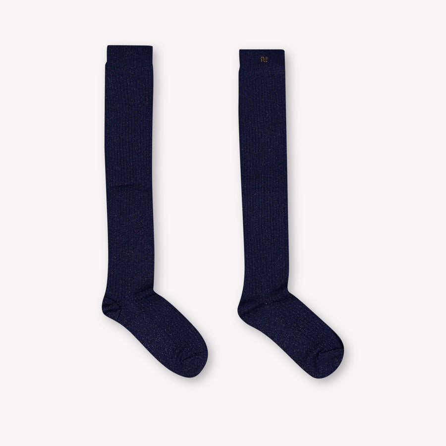 Abel & Lula Kids Girls Socks In Navy