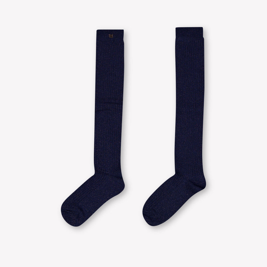 Abel & Lula Kids Girls Socks In Navy