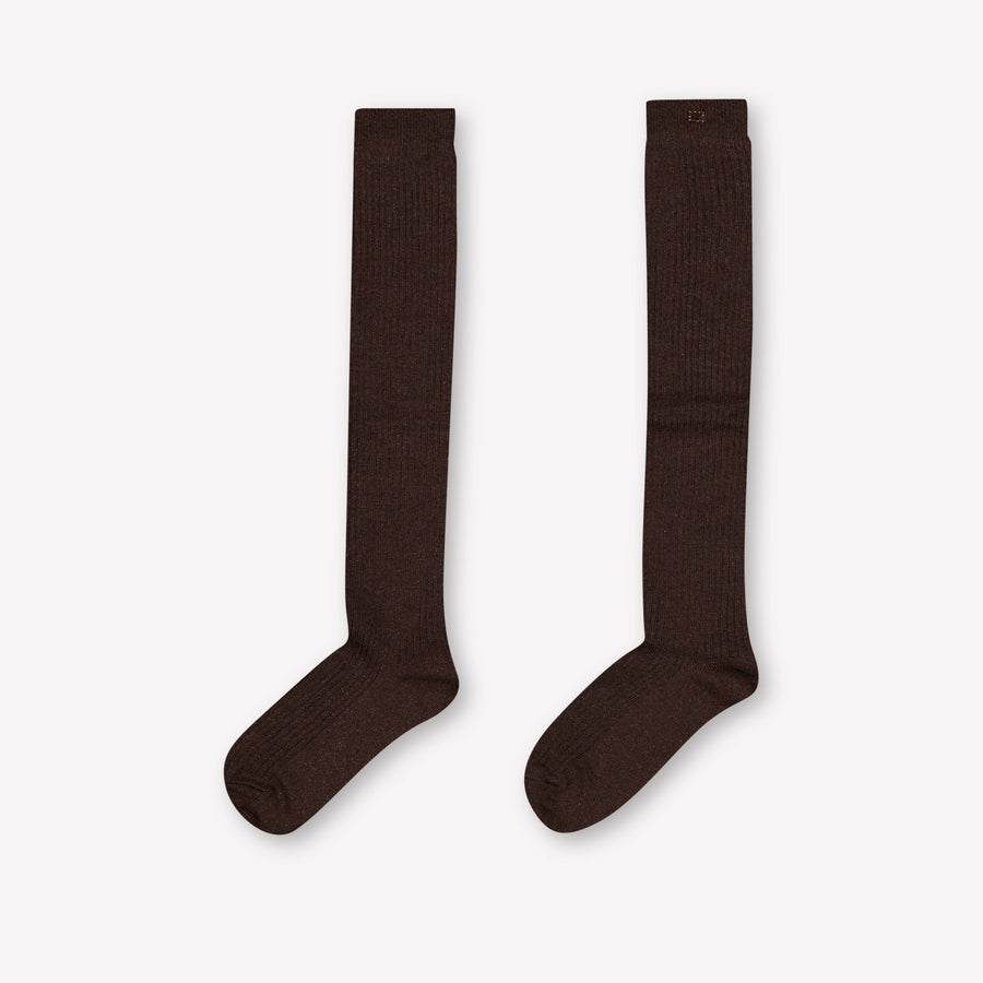 Abel & Lula Kinder Mädchen Socken im Dunkeln Braun