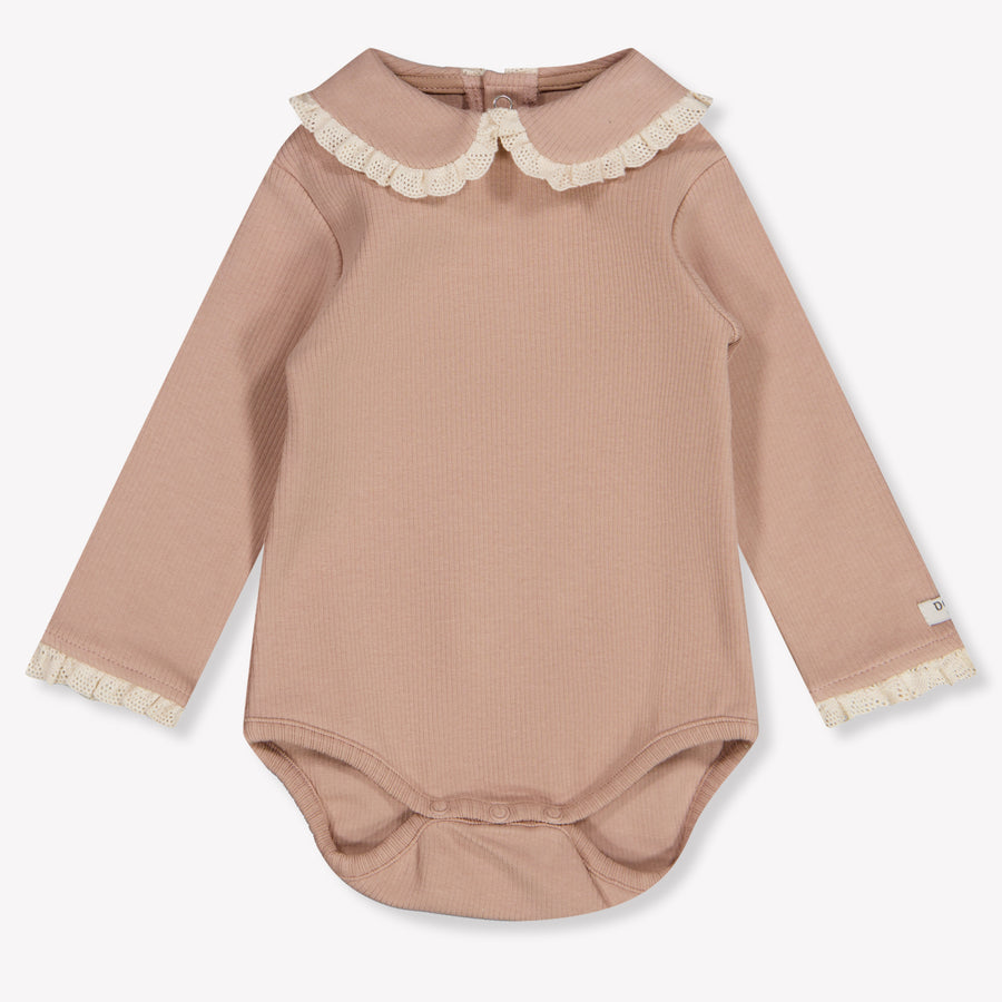 Donsje Amsterdam Diete Baby Girls Bodysuit in Dusty Pink