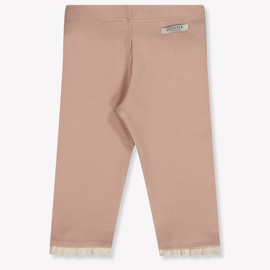 Donsje Amsterdam Affy Baby Girls Legging in Dusty Pink