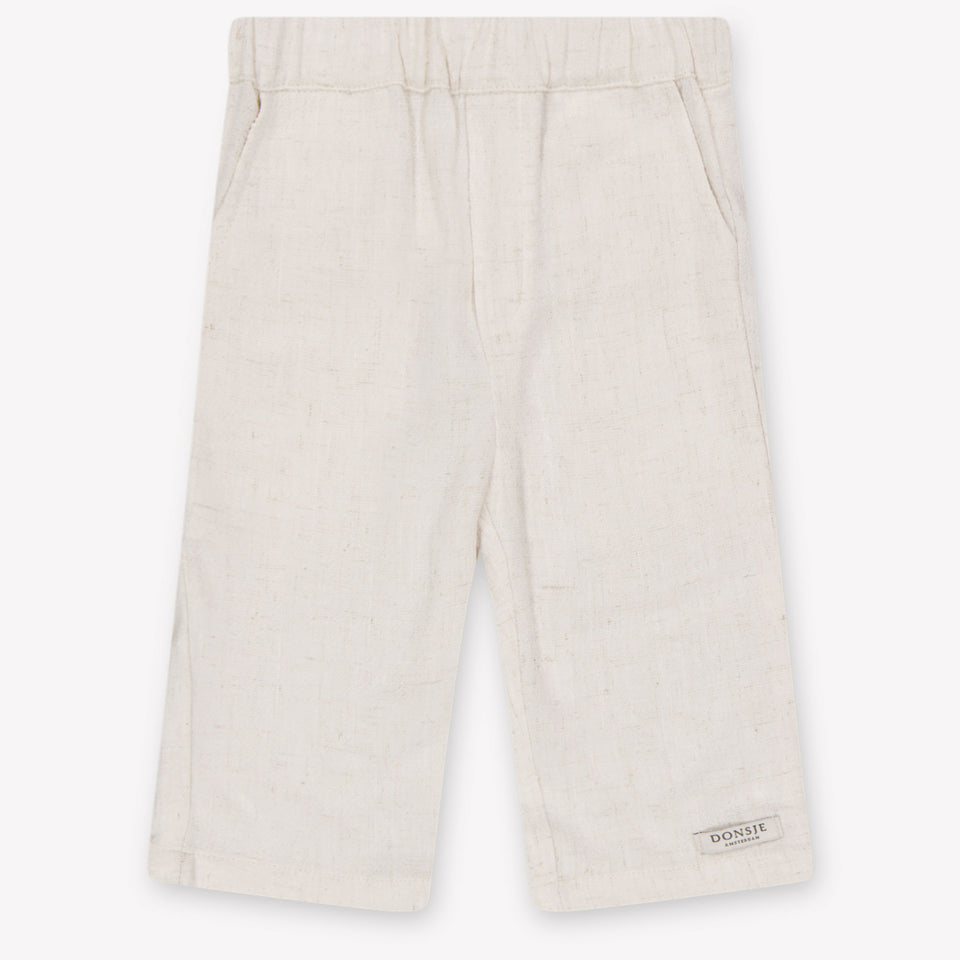 Donsje Amsterdam dado bebe Chicas pantalones en Blanco Roto