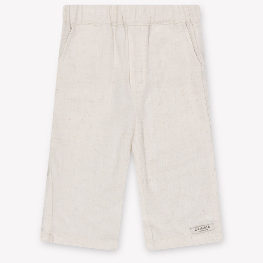 Donsje Amsterdam Dado bébé Filles Pantalon en blanc cassé