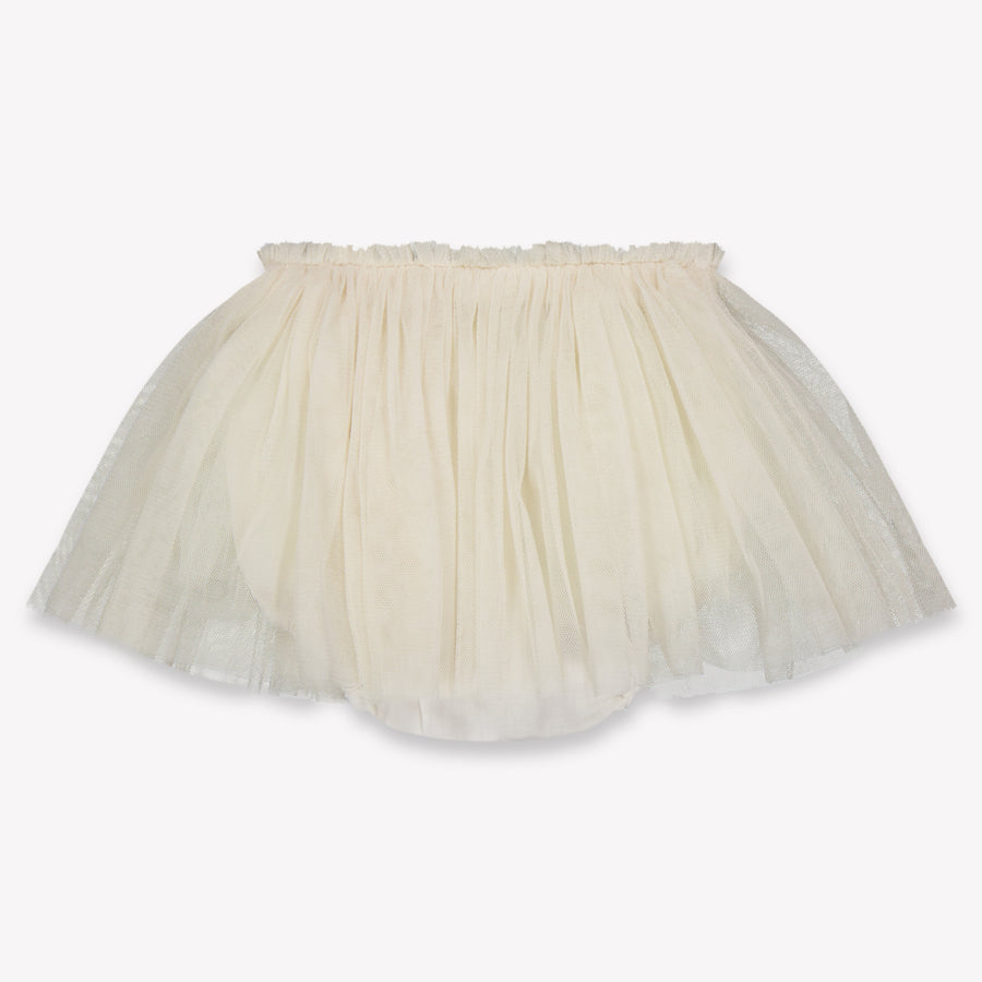 Donsje Amsterdam Rieta Baby Girls Skirt In OffWhite