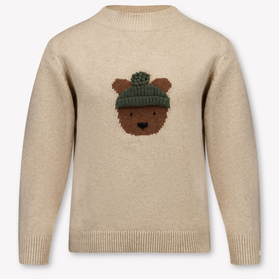 Donsje Amsterdam Kids Boys Sweater In Beige