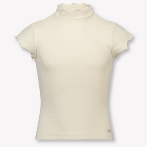 Donsje Amsterdam Aurora Kinder Ragazze Maglietta dentro Beige Chiaro