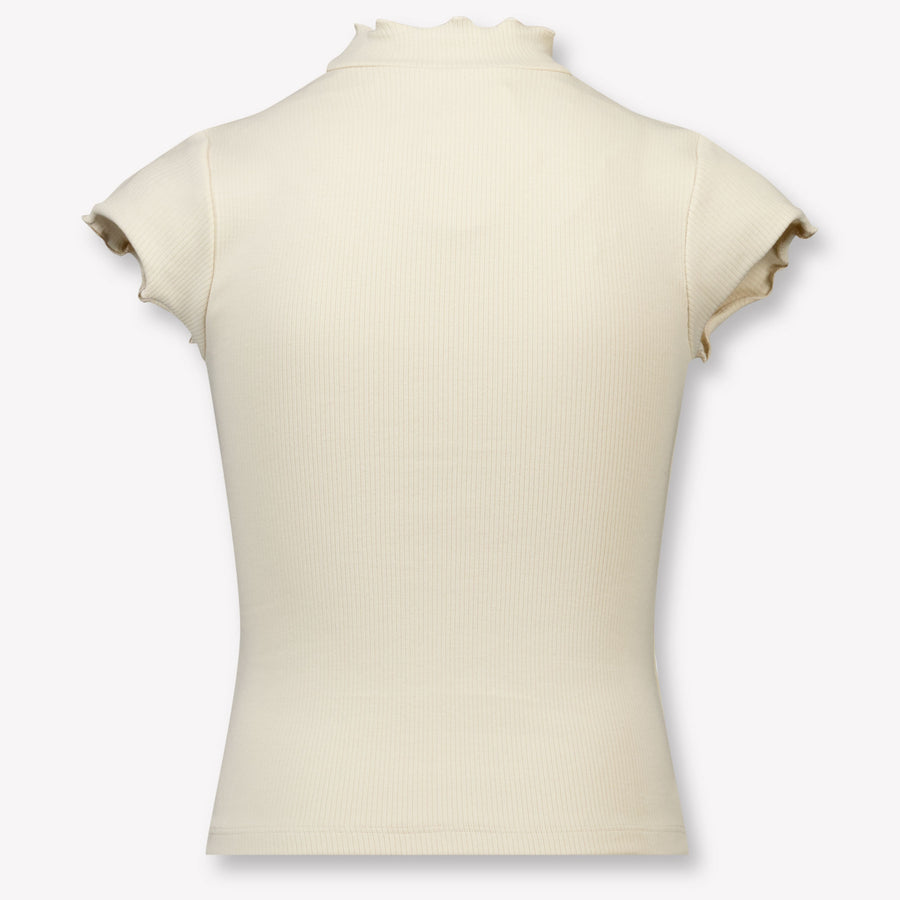Donsje Amsterdam Aurora Kinder Ragazze Maglietta dentro Beige Chiaro