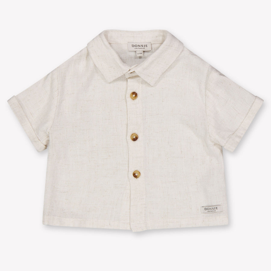 Donsje Amsterdam Brammie Baby Ragazzi Camicetta dentro Off White