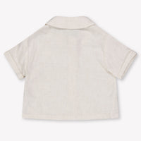 Donsje Amsterdam Brammie Baby Ragazzi Camicetta dentro Off White
