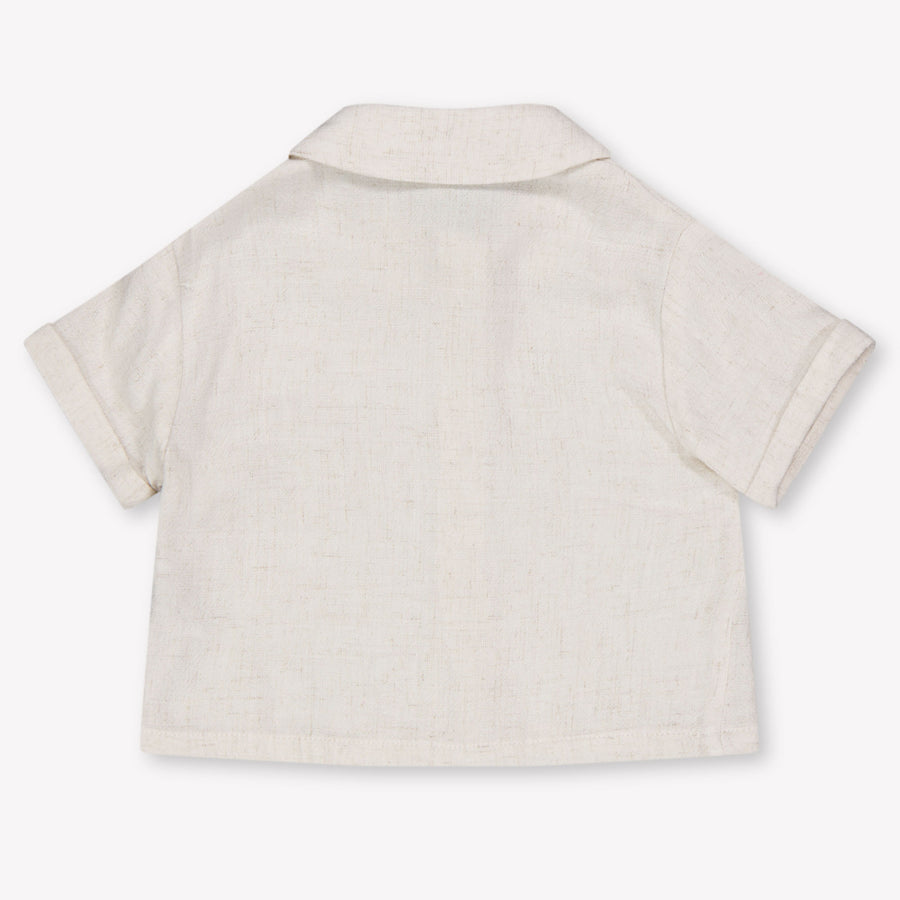 Donsje Amsterdam Brammie Baby Ragazzi Camicetta dentro Off White