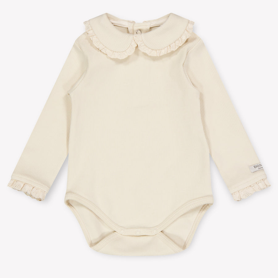 Donsje Amsterdam Diete Baby Girls Bodysuit in Light Beige