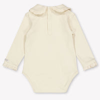 Donsje Amsterdam Diet Baby Girls Romper In Light Beige
