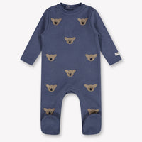 Donsje Amsterdam Phlyn Baby Jungen Strampler in Anthrazit