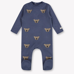 Donsje Amsterdam Phlyn Baby Jungen Strampler in Anthrazit