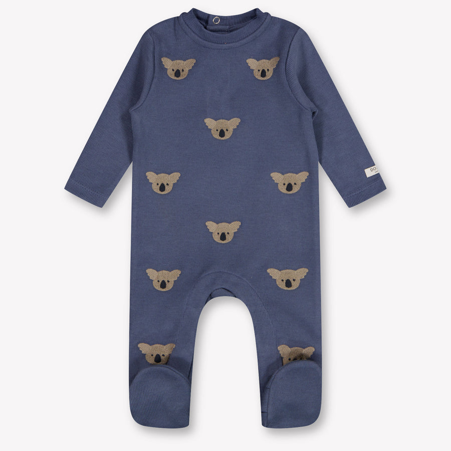 Donsje Amsterdam Phlyn Baby Jungen Strampler in Anthrazit