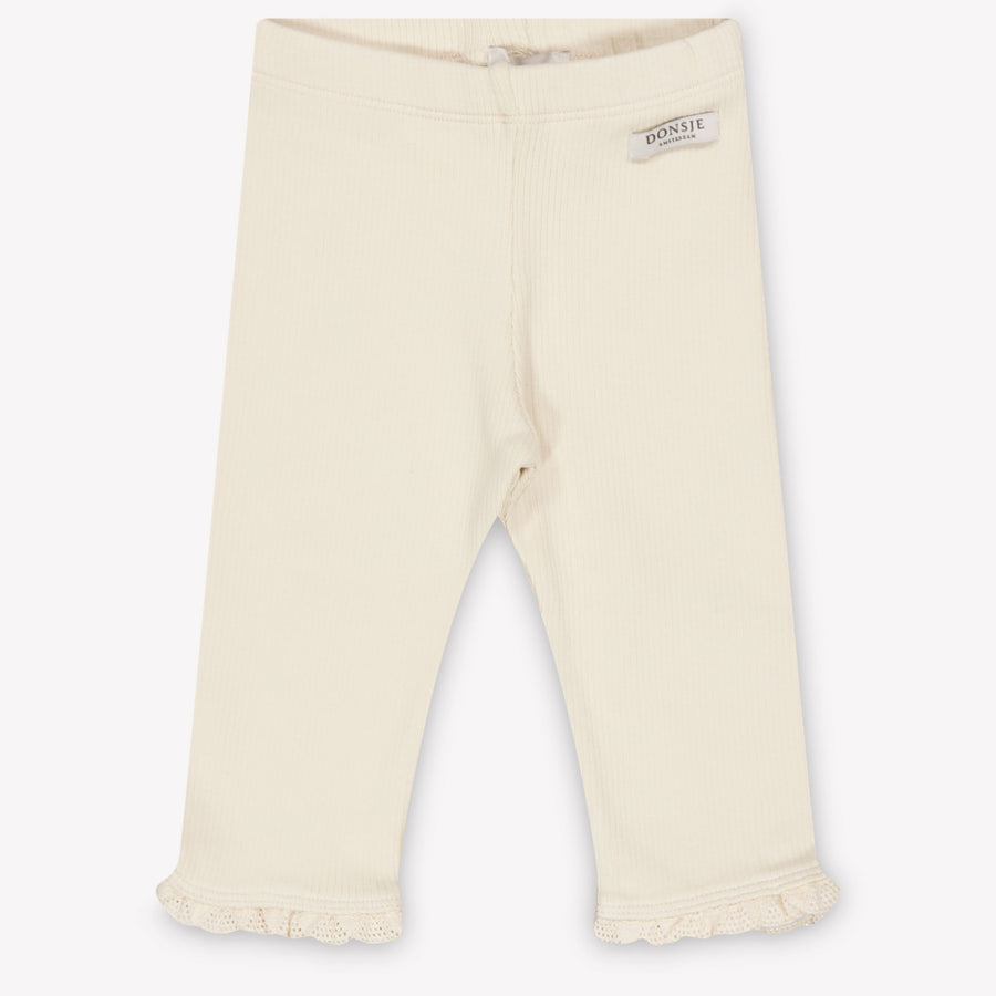Donsje Amsterdam Affy Baby Ragazze Leggings dentro Beige Chiaro