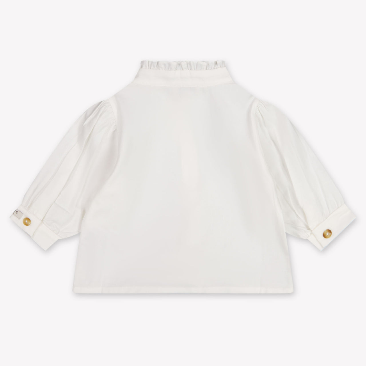 Donsje Amsterdam Fini Baby Mädchen Bluse rein Grauweiß