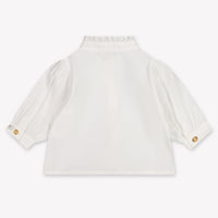 Donsje Amsterdam Fini Baby Mädchen Bluse rein Grauweiß