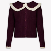 Donsje Amsterdam Kinder Mädchen Strickjacke In Bordeaux