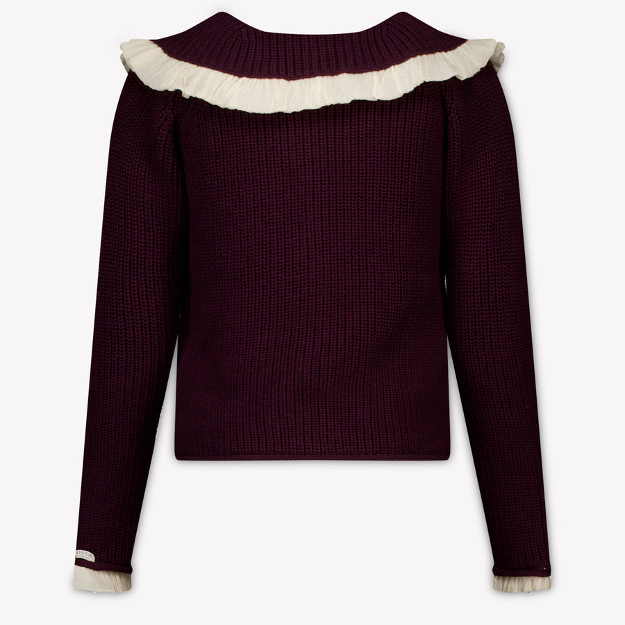 Donsje Amsterdam Kinder Mädchen Strickjacke In Bordeaux