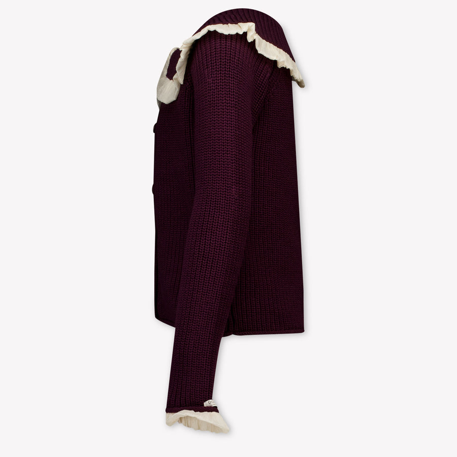 Donsje Amsterdam Kinder Mädchen Strickjacke In Bordeaux