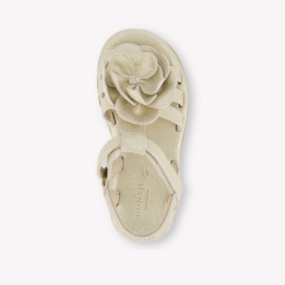 Donsje Amsterdam Campos de islas Chicas Sandalias en Plata