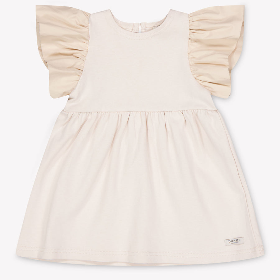 Donsje Amsterdam Beloun Bébé Filles Habillez-vous Beige Clair