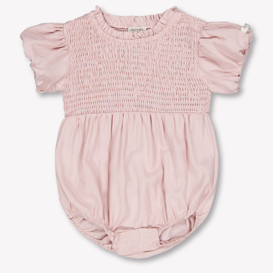 Donsje Amsterdam Eledor bebe Chicas mameluco en Rosa Antiguo