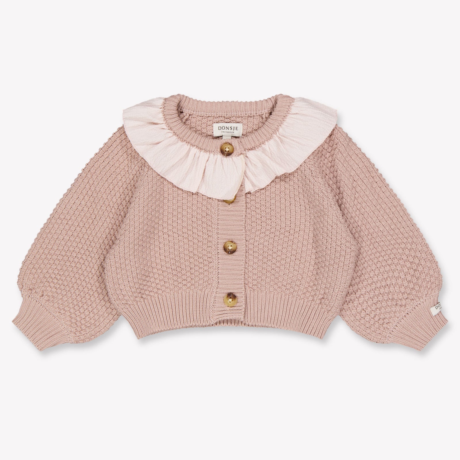 Donsje Amsterdam bebe pluma Chicas Cárdigan en Lila