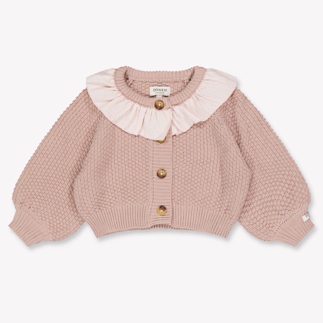 Donsje Amsterdam Plume bébé Filles Cardigan en Lilas