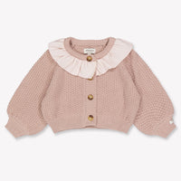 Donsje Amsterdam Plume bébé Filles Cardigan en Lilas