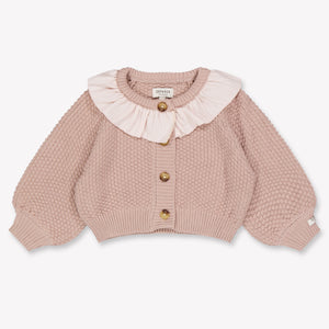 Donsje Amsterdam Plume bébé Filles Cardigan en Lilas