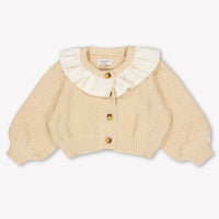 Donsje Amsterdam bebe pluma Chicas Cárdigan en Salmón