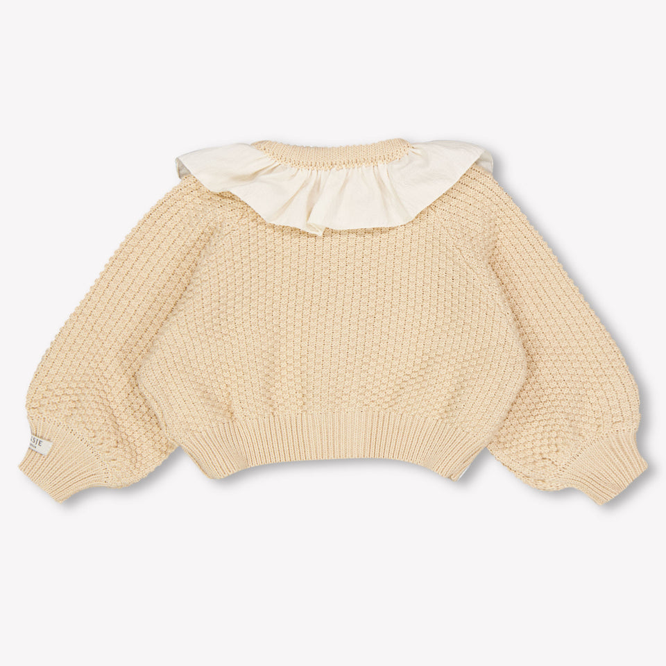 Donsje Amsterdam bebe pluma Chicas Cárdigan en Salmón