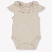Donsje Amsterdam Bébé Litzy Filles Barboteuse Beige Clair
