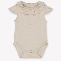 Donsje Amsterdam Litzy Baby Ragazze Pagliaccetto dentro Beige Chiaro