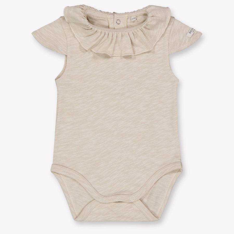 Donsje Amsterdam Litzy Baby Ragazze Pagliaccetto dentro Beige Chiaro