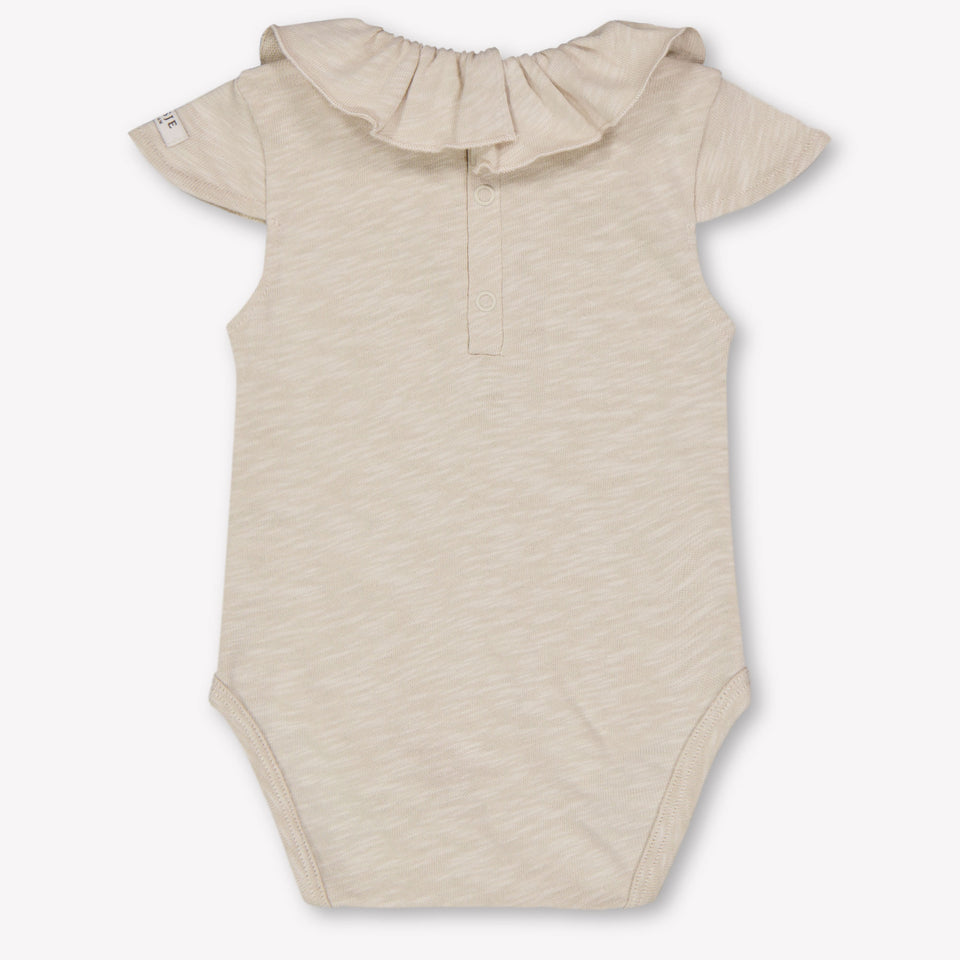 Donsje Amsterdam Bébé Litzy Filles Barboteuse Beige Clair