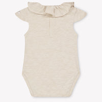 Donsje Amsterdam Litzy Baby Ragazze Pagliaccetto dentro Beige Chiaro