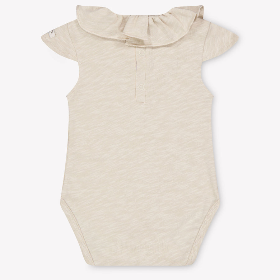 Donsje Amsterdam Litzy Baby Ragazze Pagliaccetto dentro Beige Chiaro