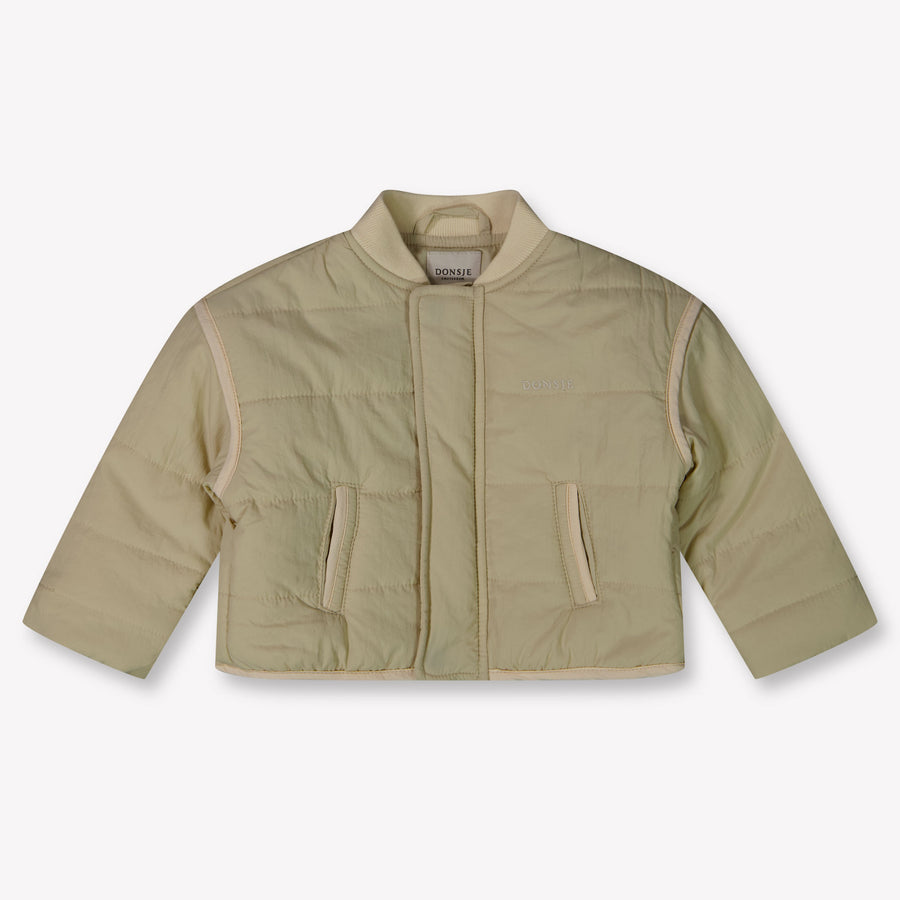 Donsje Amsterdam Flientje Baby Ragazzi In mezzo alla giacca Beige Chiaro