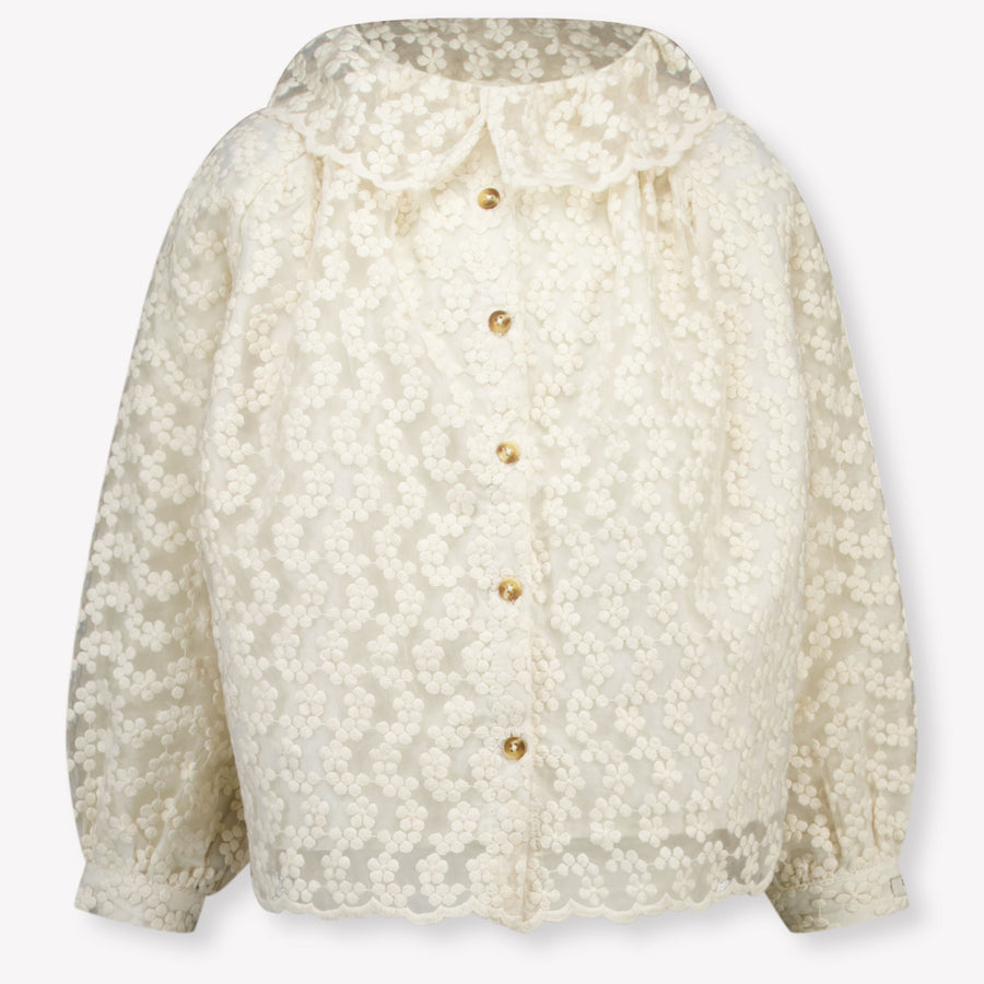 Donsje Amsterdam Mailien Kinder Ragazze Camicetta dentro Off White