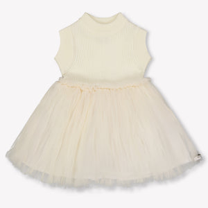 Donsje Amsterdam Xewa Baby Ragazze Vestirsi Off White