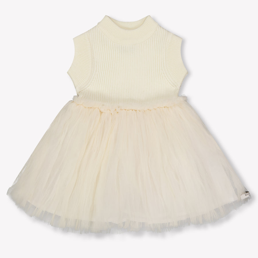 Donsje Amsterdam Xewa Baby Ragazze Vestirsi Off White