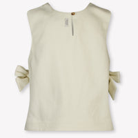 Donsje Amsterdam Veeri Kinder Ragazze Maglietta dentro Beige Chiaro